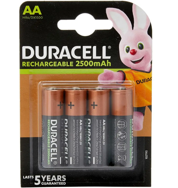 Rechargeable Batteries DURACELL HR06 1,5 V